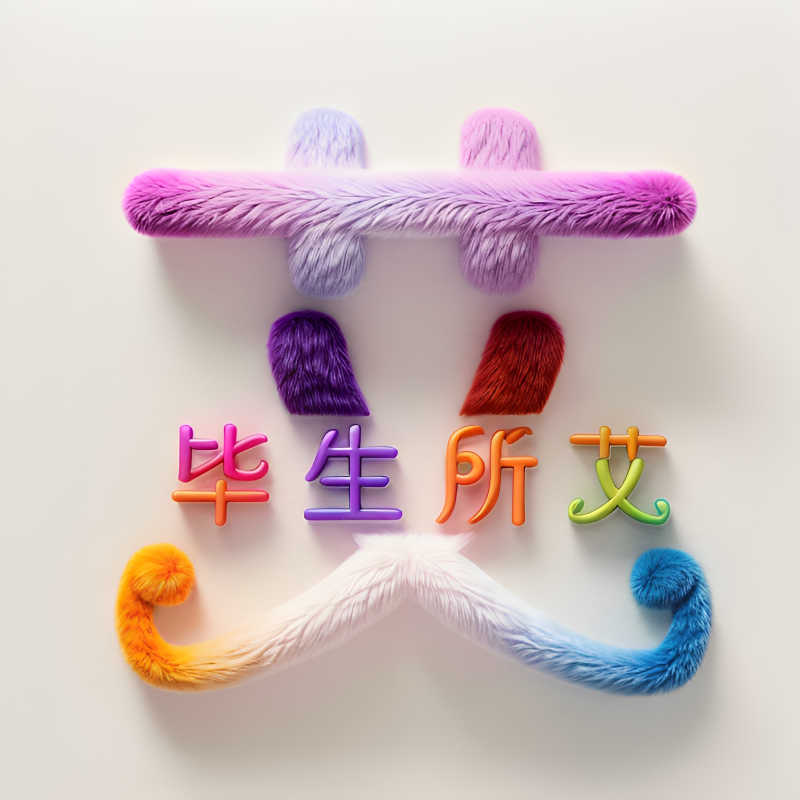 彩色毛绒谐音梗300张-艺梦创意绘画